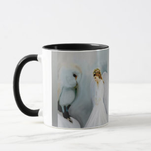 Mug Ange gardien de soin et hibou blanc
