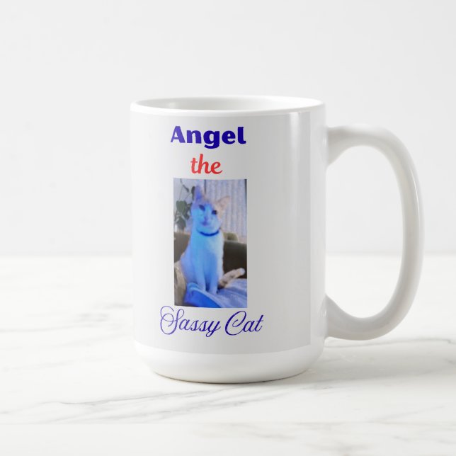 Mug Ange, le Chat Sassy (Droite)