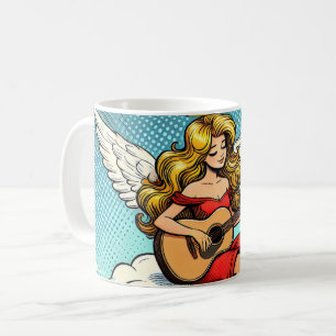 Mug Ange musical avec guitare