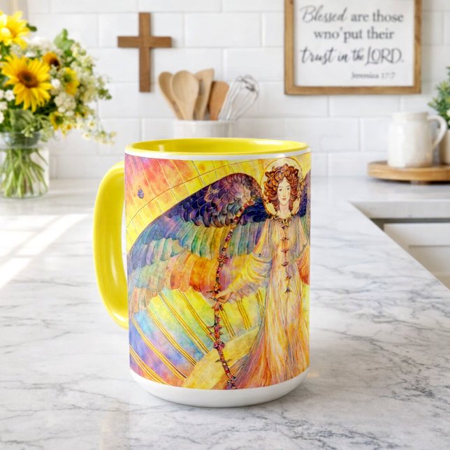 Mug Ange Rétro Morning Glory (Créateur téléchargé)