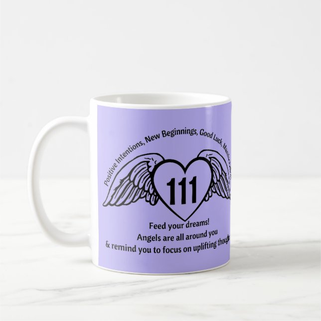 Mug Angel 111 Numéros Manifeste pourpre Nom (Gauche)