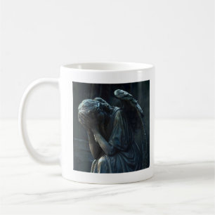 Mug Angel en pierre de pleur foncé
