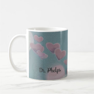 Mug Angel Merci Docteur Infirmière Aquarelle Coeurs No