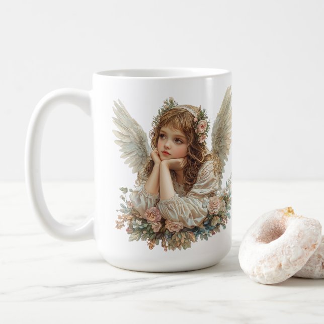 Mug Angel mignon / Cherub / Angel gardien (Avec donut)