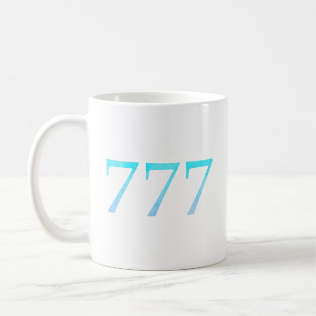 Mug Angel Numéro 777 - Bonne chance (Gauche)