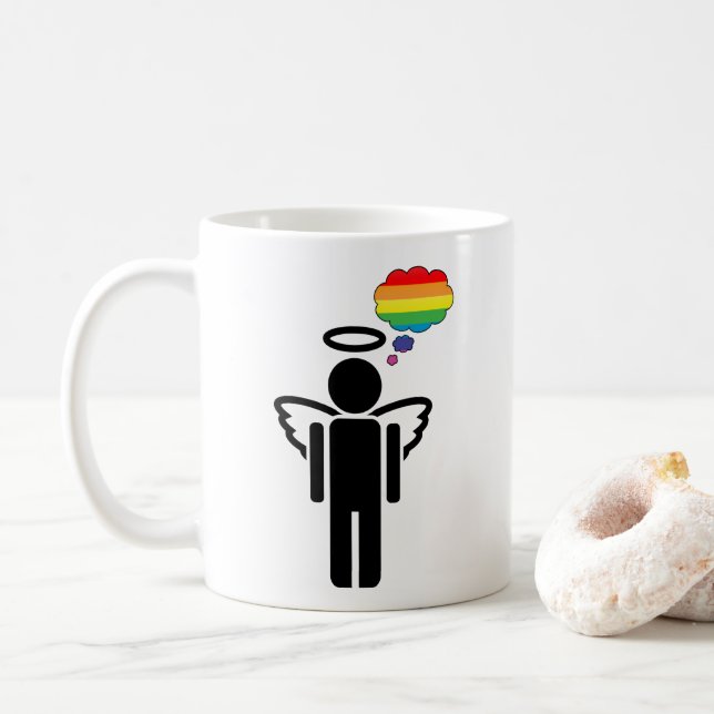 Mug angelicule arc-en-ciel (Avec donut)