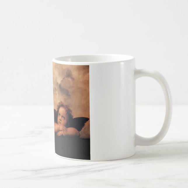 Mug Anges Sistine Madonna de Raphael 2 anges (Droite)