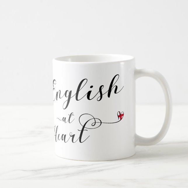 Mug Anglais À Heart Mug, Angleterre (Droite)