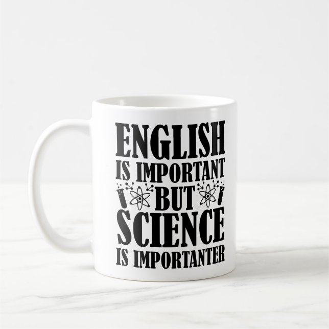 Mug Anglais Important Mais Citation De Professeur De S (Gauche)