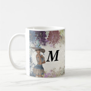 Mug Anglais rose romantique fille