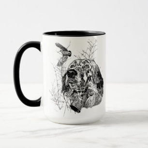 Mug Anglais Setter, Chasse à la bécasse