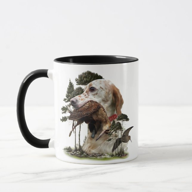 Mug Anglais Setter, chasse à la bécasse (Gauche)