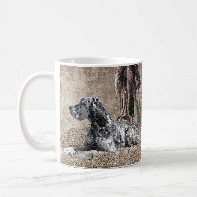 Mug Anglais Setter, Poster de Tapisserie de chasse de  (Gauche)