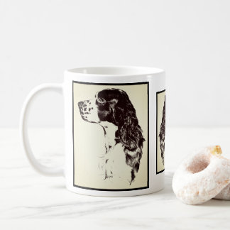 Mug Anglais Springer Spaniel Art Vintage