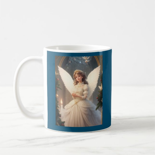 Mug Angle de Noël victorien vintage (Gauche)