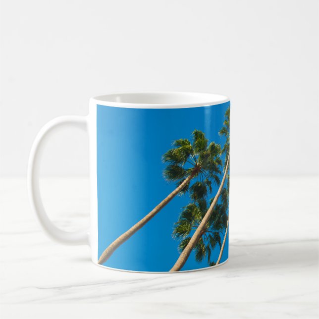 Mug Angle du groupe de grands palmiers minces (Gauche)