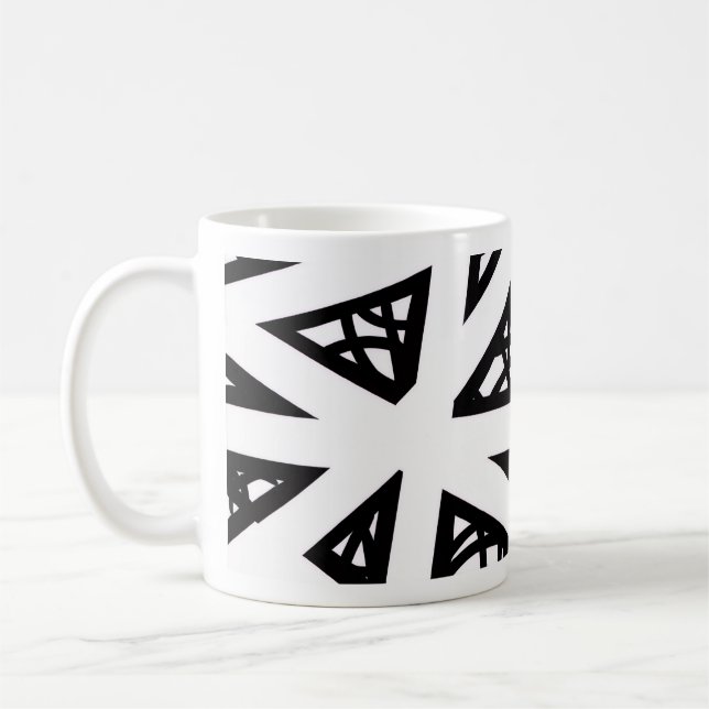 Mug Angles en noir et blanc (Gauche)