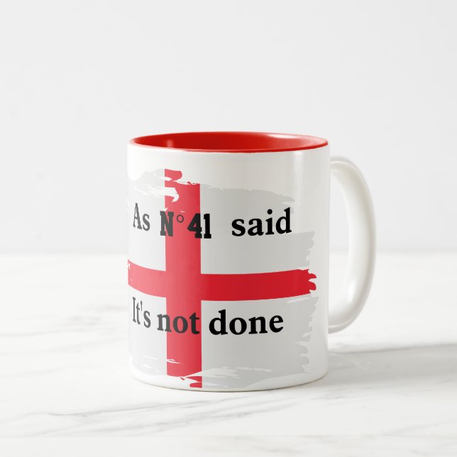 Mug Angleterre Citation Football N° 41 (Devant droit)