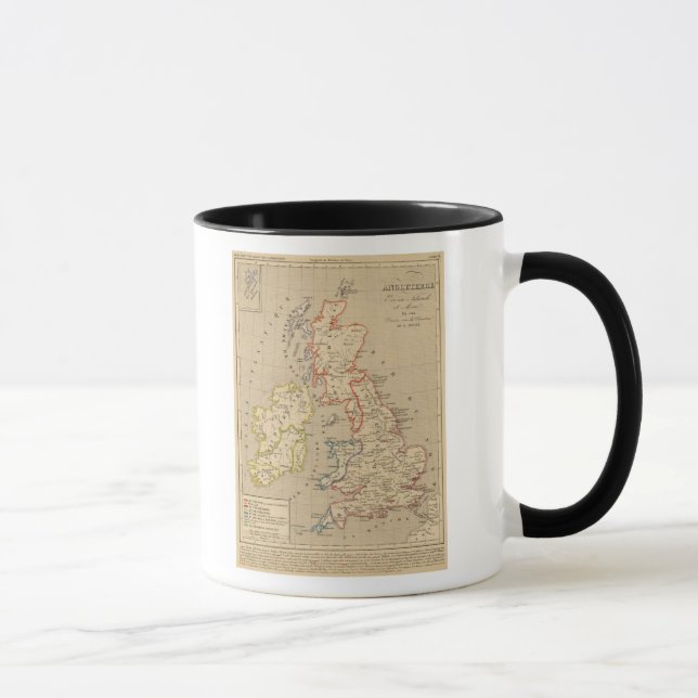 Mug Angleterre, Écosse, Irlande et Man en 1100 (Droite)