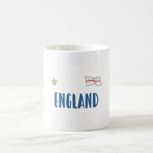 Mug Angleterre Fan Shirt Anglais Drapeau (Centre)