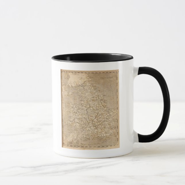 Mug Angleterre, Pays de Galles Carte par Arrowsmith (Droite)