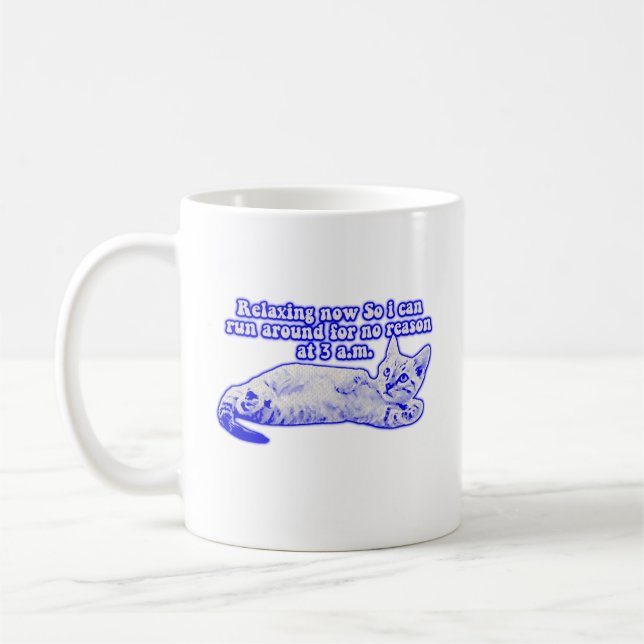 Mug Angry cat meme for cat owners and kitty lovers (Gauche)