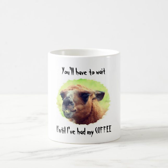 Mug Angry Llama Wait Till Café Humoristique (Centre)