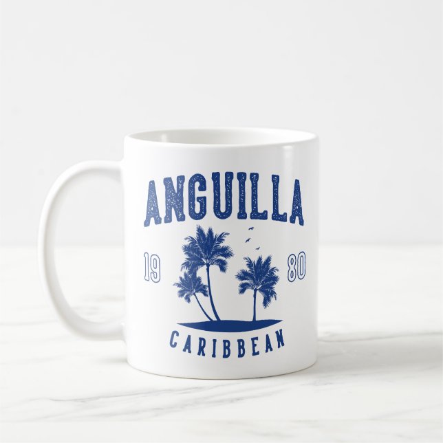 Mug Anguilla Palmier des Caraïbes 1980 (Gauche)