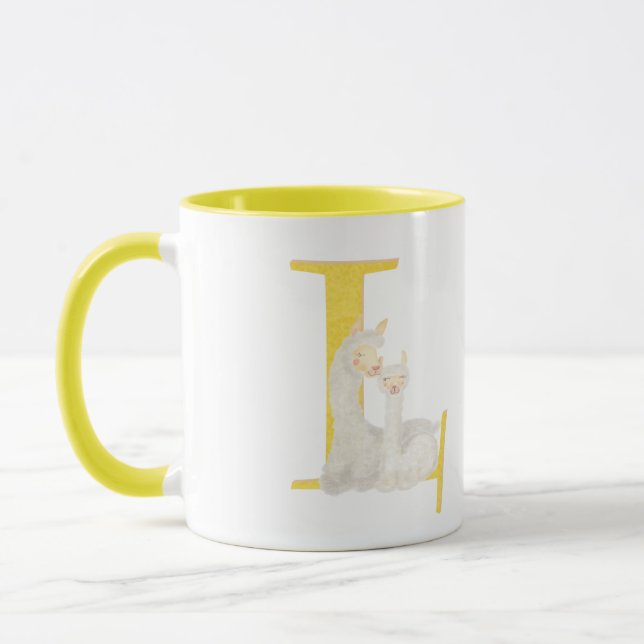 Mug Animal ABC L is for llama (Gauche)