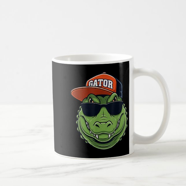 Mug Animal Crocodile Cool Alligator Graphique Avec Cas (Droite)