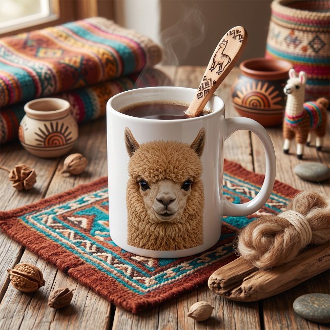 Mug Animal d'alpaga adorable et duveteux (Créateur téléchargé)