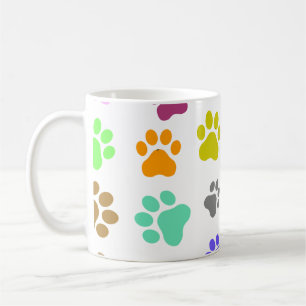 Mug Animal de compagnie coloré - Chat ou Chien Paw Foo