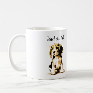 Mug 'Animal de compagnie de l'enseignant' Beagle Graph