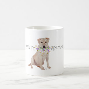 Mug Animal de fête Labrador jaune
