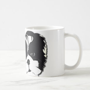 Mug Animal familier blanc noir de chien de Shih Tzu