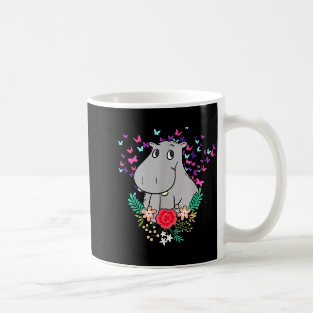 Mug Animal Lover Butterfly Valentines Day Gift Flowers (Droite)