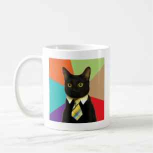 Mug Animal Meme de conseil de chat d'affaires