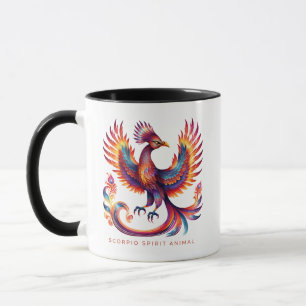 Mug Animal spirituel Scorpion Phénix Alebrije Mâle