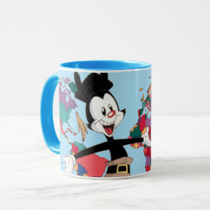 Mug Animaniacs   Graphique de la carte du monde de Yak