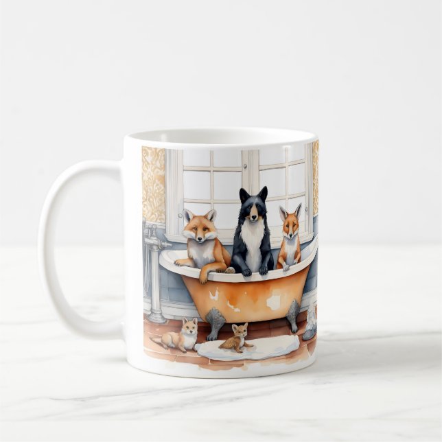 Mug Animaux amusants dans le bain (Gauche)
