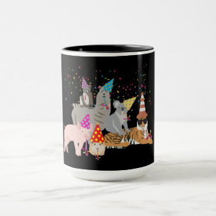 Mug Animaux - Beaux animaux ayant une fête