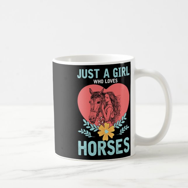 Mug Animaux Cadeaux Cheval équitation Femmes Cheval (Droite)
