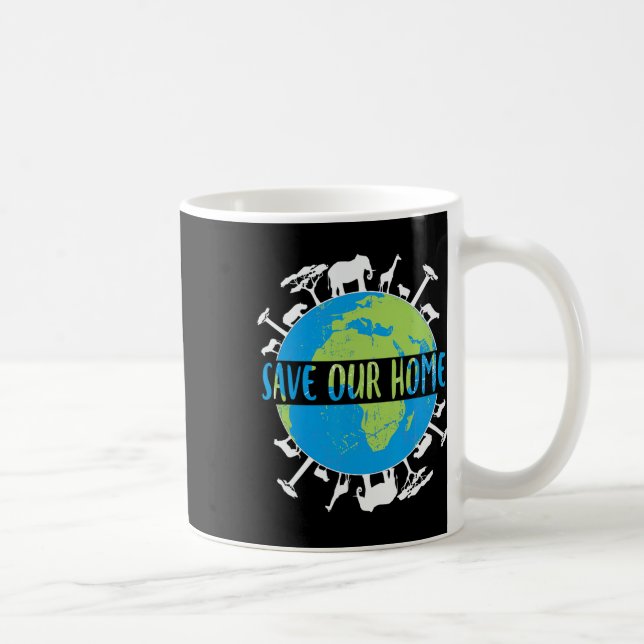 Mug Animaux Conservation de la faune Sauvez notre terr (Droite)