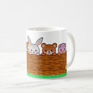 Mug Animaux curieux qui jouent dans le jardin