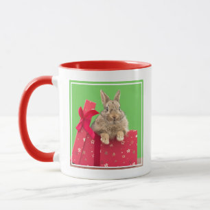 Mug Animaux de bébés cutest   Bunny vacances de Noël