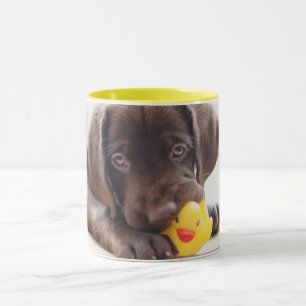 Mug Animaux de bébés cutest   Chocolat Labrador Puppy