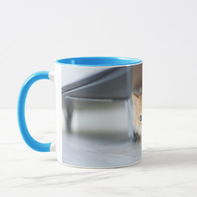 Mug Animaux de bébés cutest | Fluffy Orange Kitten (Gauche)