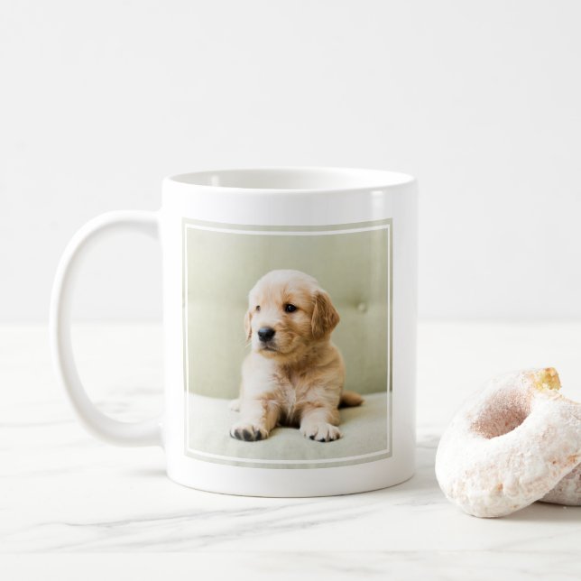 Mug Animaux de bébés cutest | Golden Retriever Puppy (Avec donut)