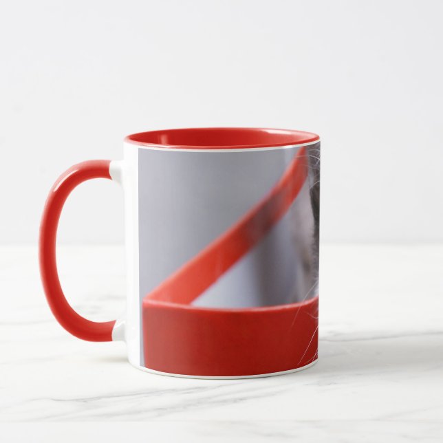 Mug Animaux de bébés cutest | Kitten noir et blanc (Gauche)