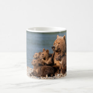 Mug Animaux de bébés cutest   Mère Ours & Cubs